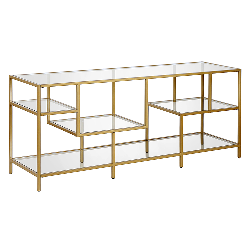 Angle View: Camden&Wells - Deveraux TV Stand for TVs Up to 65" - Brass/Glass