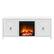 Front. Camden&Wells - Granger Log Fireplace TV Stand for TVs Up to 65" - White.