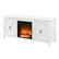 Alt View Zoom 14. Camden&Wells - Granger Log Fireplace TV Stand for TVs Up to 65" - White.