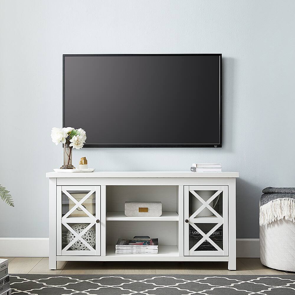 Alt View 33. Hudson&Canal - Colton TV Stand for TVs Up to 55" - White.