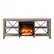 Front. Camden&Wells - Sawyer Log Fireplace TV Stand for TVs Up to 65" - Gray Oak.