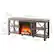 Alt View 11. Camden&Wells - Sawyer Log Fireplace TV Stand for TVs Up to 65" - Gray Oak.
