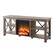 Alt View 13. Camden&Wells - Sawyer Log Fireplace TV Stand for TVs Up to 65" - Gray Oak.