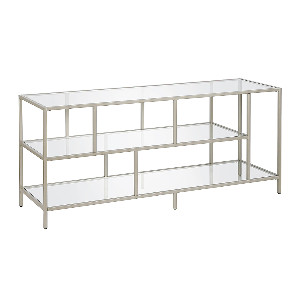 Angle View: Camden&Wells - Winthrop TV Stand for TVs Up to 60" - Satin Nickel/Glass