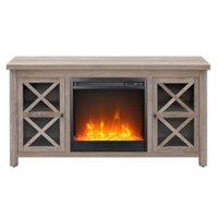 Camden&Wells - Colton Crystal Fireplace TV Stand for TVs Up to 55" - Gray Oak - Front_Zoom