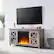 Alt View 35. Unbranded - Colton Crystal Fireplace TV Stand for TVs Up to 55" - Gray Oak.