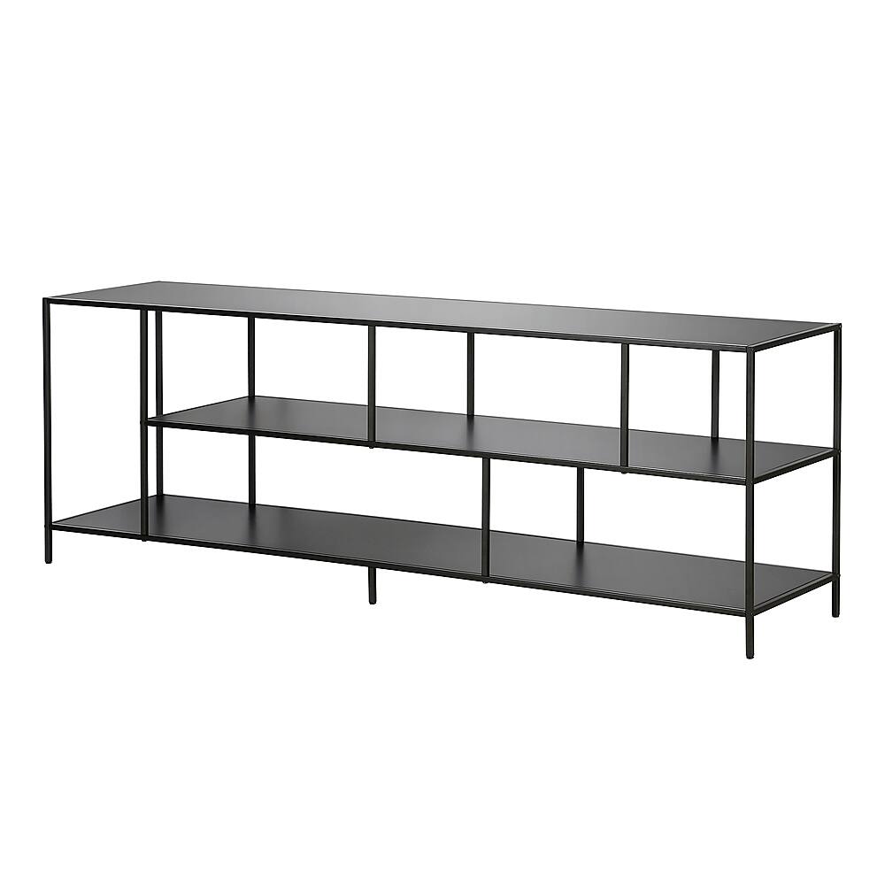 Alt View 13. Hudson&Canal - Winthrop TV Stand for TVs up to 75" - Blackened Bronze/Metal.