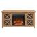 Front. Camden&Wells - Colton Log Fireplace TV Stand for TVs Up to 55" - Golden Oak.