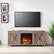 Alt View Zoom 33. Camden&Wells - Granger Log Fireplace TV Stand for TVs Up to 65" - Gray Oak.