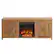 Front. Camden&Wells - Granger Log Fireplace TV Stand for TVs Up to 65" - Golden Oak.