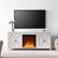 Alt View 11. Camden&Wells - Granger Log Fireplace TV Stand for TVs Up to 65" - Golden Oak.