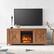 Alt View 33. Camden&Wells - Granger Log Fireplace TV Stand for TVs Up to 65" - Golden Oak.