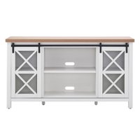 Camden&Wells - Clementine TV Stand for TVs Up to 65" - White/Golden Oak - Front_Zoom