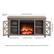 Alt View Zoom 11. Camden&Wells - Colton Log Fireplace TV Stand for TVs Up to 55" - Gray Oak.