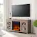 Alt View Zoom 35. Camden&Wells - Colton Log Fireplace TV Stand for TVs Up to 55" - Gray Oak.