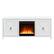 Front. Camden&Wells - Granger Crystal Fireplace TV Stand for TVs Up to 65" - White.
