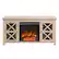 Front. Camden&Wells - Colton Log Fireplace TV Stand for TVs Up to 55" - White Oak.