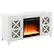 Angle. Unbranded - Colton Crystal Fireplace TV Stand for TVs Up to 55" - White.