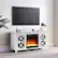 Alt View 35. Unbranded - Colton Crystal Fireplace TV Stand for TVs Up to 55" - White.