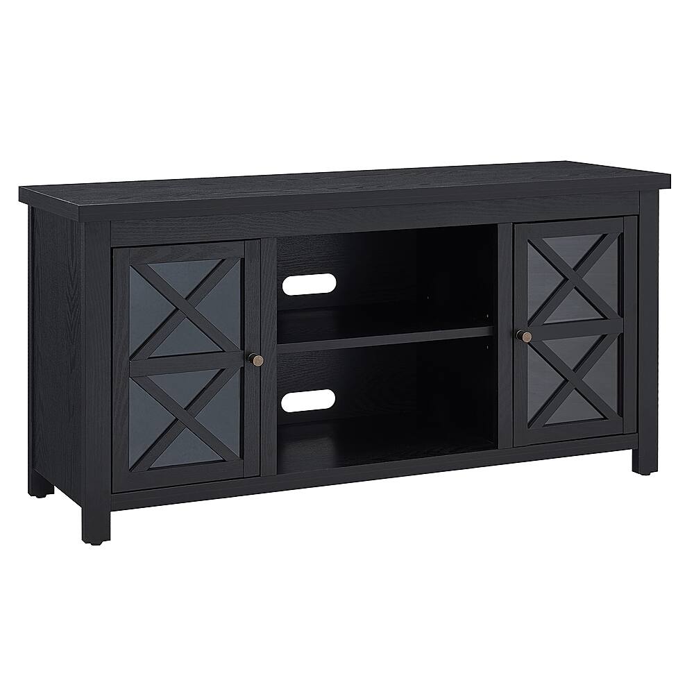 Angle. Hudson&Canal - Colton TV Stand for TVs Up to 55" - Black Grain.