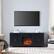 Alt View 33. Camden&Wells - Granger Log Fireplace TV Stand for TVs Up to 65" - Black Grain.