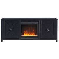 Camden&Wells - Granger Crystal Fireplace TV Stand for TVs Up to 65" - Black Grain - Front_Zoom