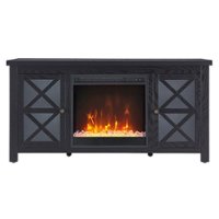 Camden&Wells - Colton Crystal Fireplace TV Stand for TVs Up to 55" - Black Grain - Front_Zoom