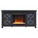 Front. Henn & Hart - Colton Crystal Fireplace TV Stand for TVs Up to 55" - Black Grain.