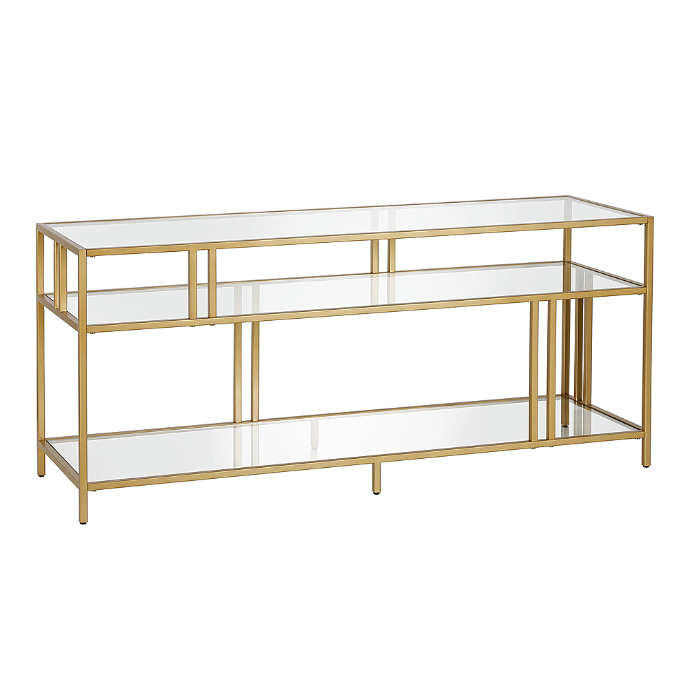 Angle View: Camden&Wells - Cortland TV Stand for TVs Up to 60" - Brass/Glass