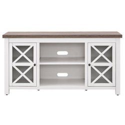 Camden&Wells - Colton TV Stand for TVs Up to 55" - White/Gray Oak - Front_Zoom