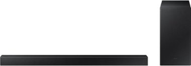 Samsung - 2.1-Channel Soundbar with Wireless Subwoofer and Dolby Audio / DTS 2.0 - Black - Front_Zoom