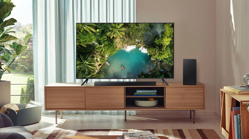 Alt View 23. Samsung - 2.1-Channel Soundbar with Wireless Subwoofer and DOLBY AUDIO / DTS 2.0 - Black.