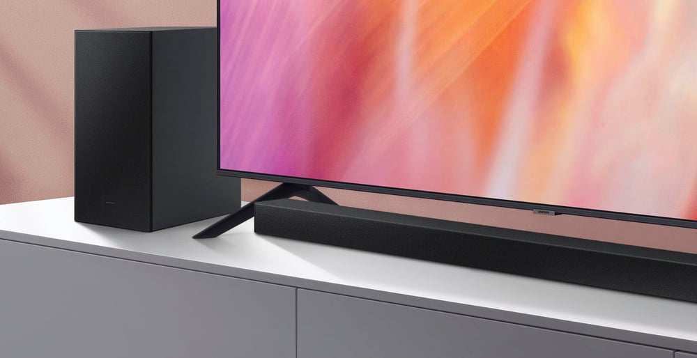Alt View 28. Samsung - 2.1-Channel Soundbar with Wireless Subwoofer and DOLBY AUDIO / DTS 2.0 - Black.