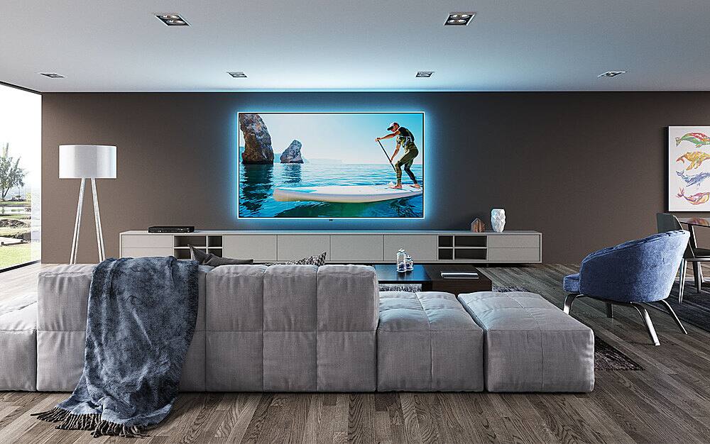 Alt View 12. Screen Innovations - 120" Zero Edge Projector Screen ST .6 - Black/Dark Gray.