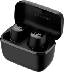 Sennheiser - CX Plus True Wireless Earbud Headphones - Black - Front_Zoom