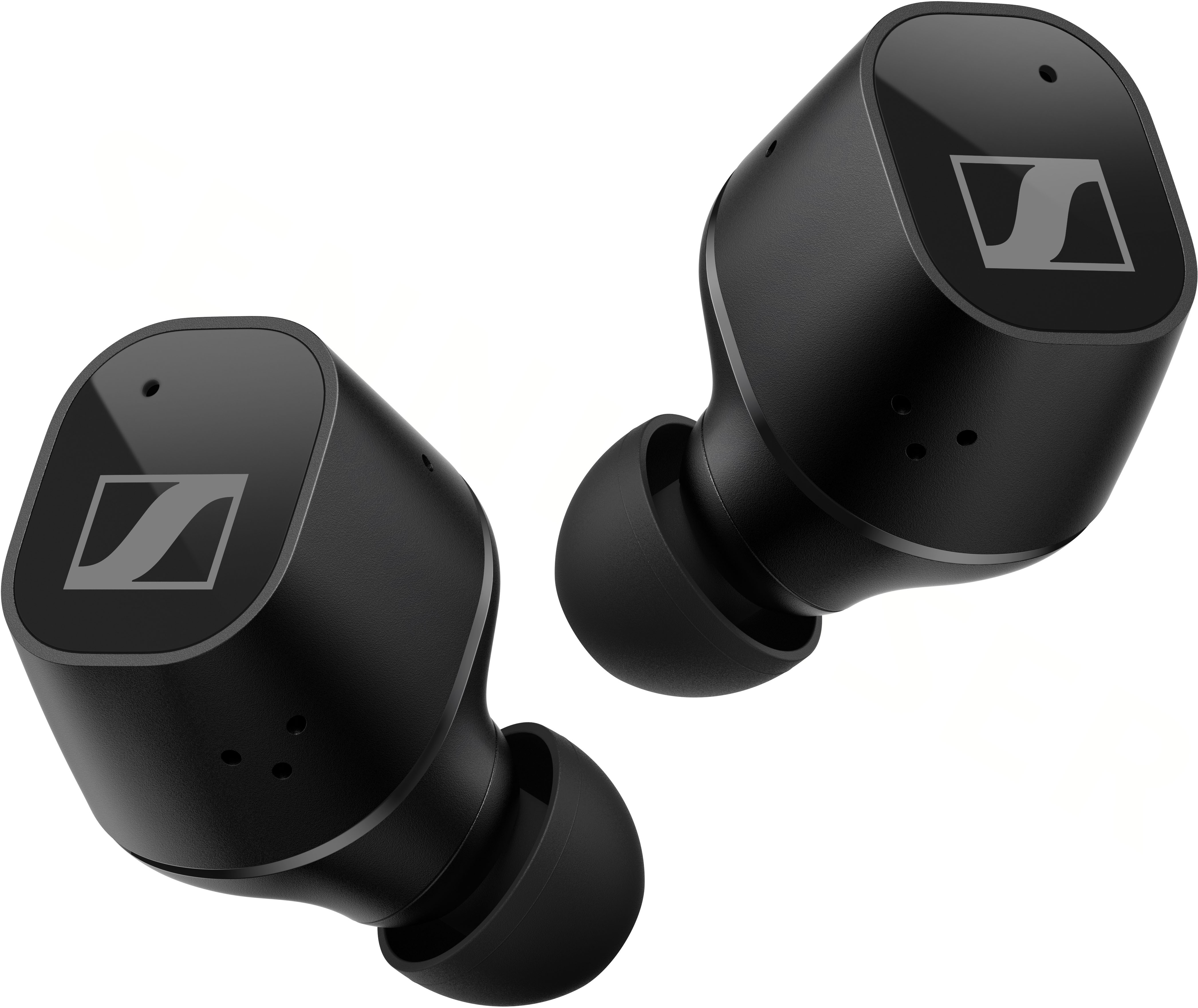 Left View: Sennheiser - CX Plus True Wireless Earbud Headphones - Black