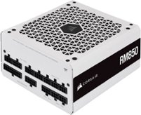 CORSAIR - RM Series RM850 850W ATX 80 PLUS GOLD Certified Fully Modular Power Supply - White - Front_Zoom