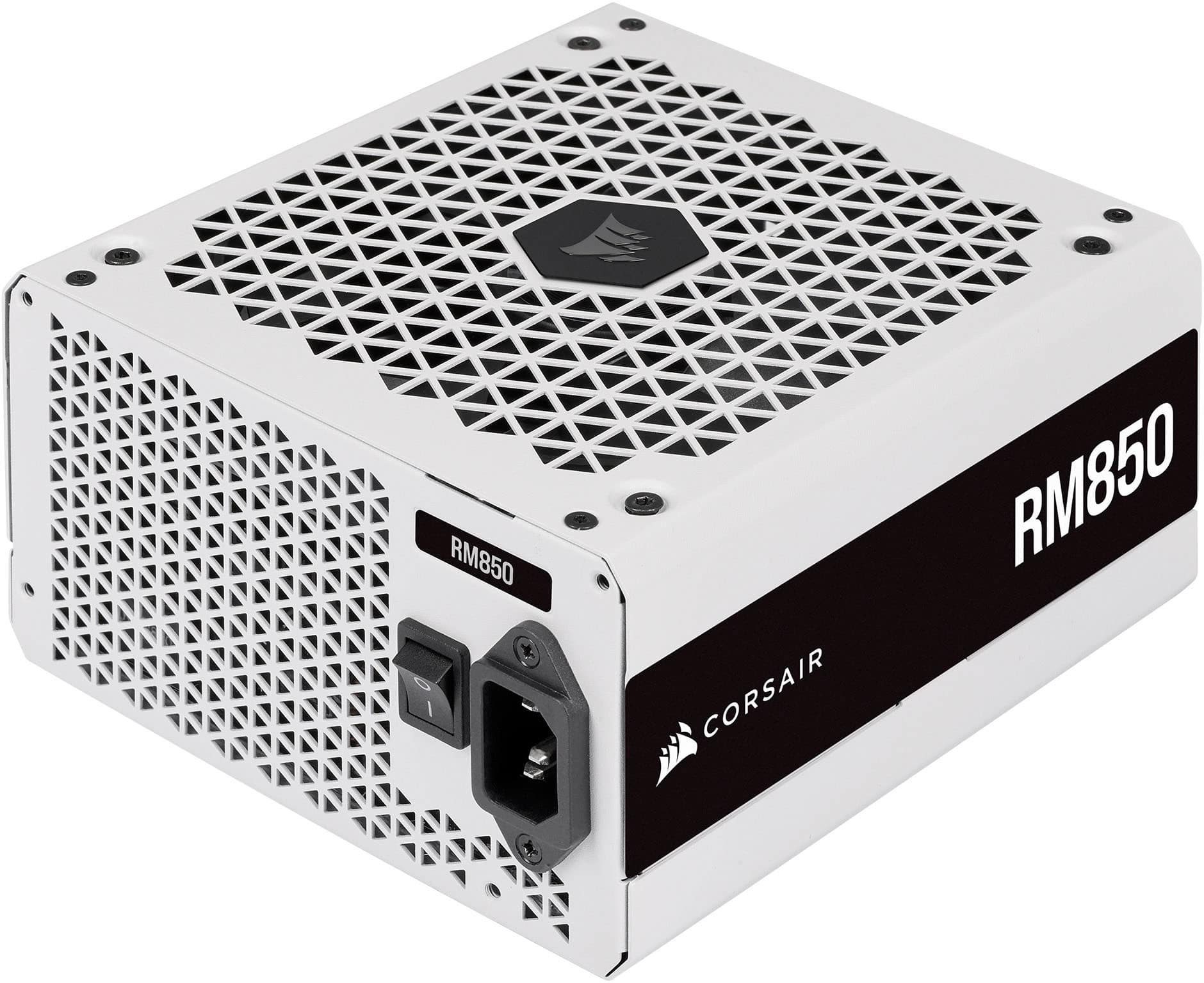 Alt View 11. CORSAIR - RM Series RM850 850W ATX 80 PLUS GOLD Certified Fully Modular Power Supply - White.