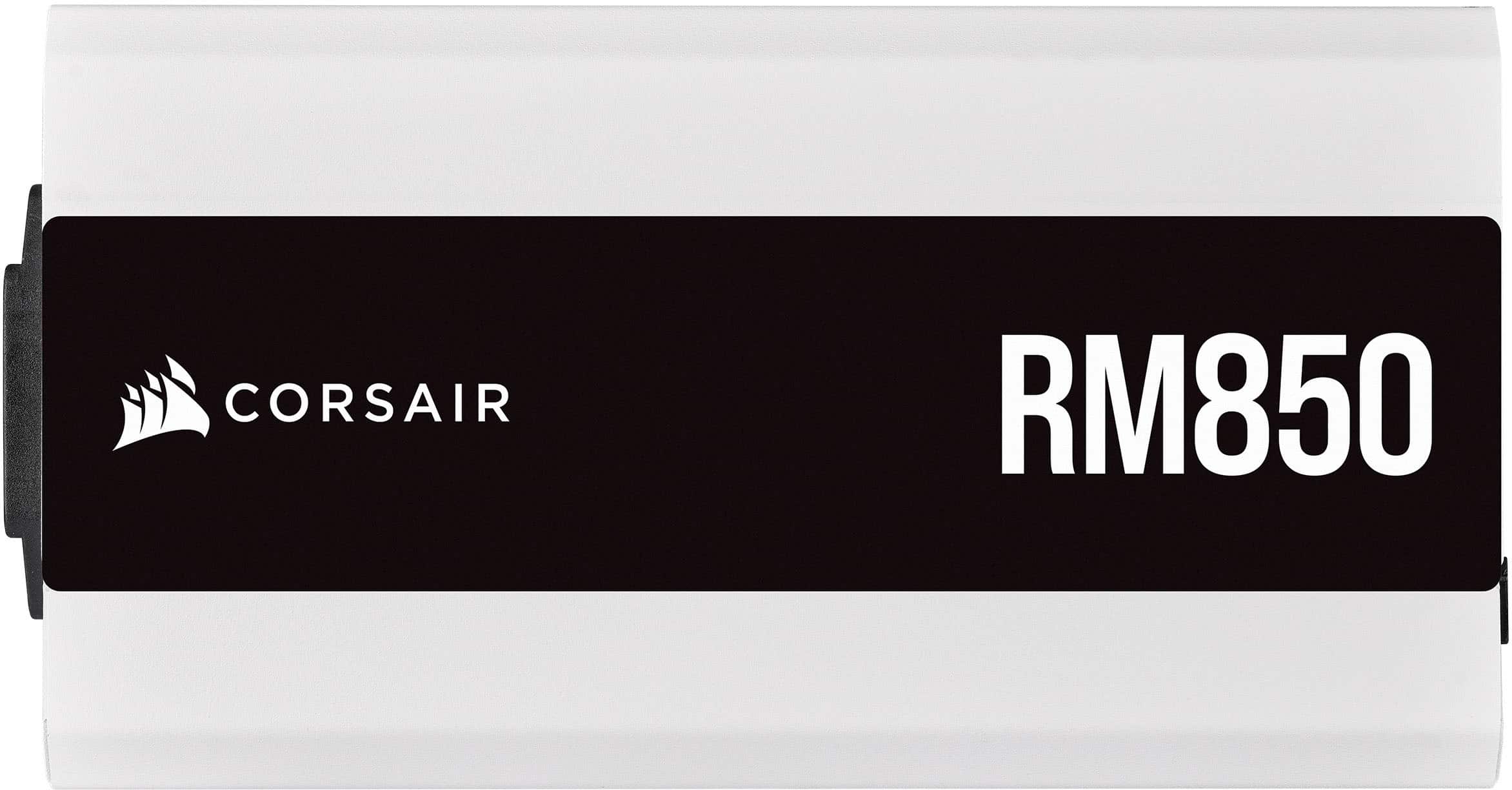 Alt View 12. CORSAIR - RM Series RM850 850W ATX 80 PLUS GOLD Certified Fully Modular Power Supply - White.