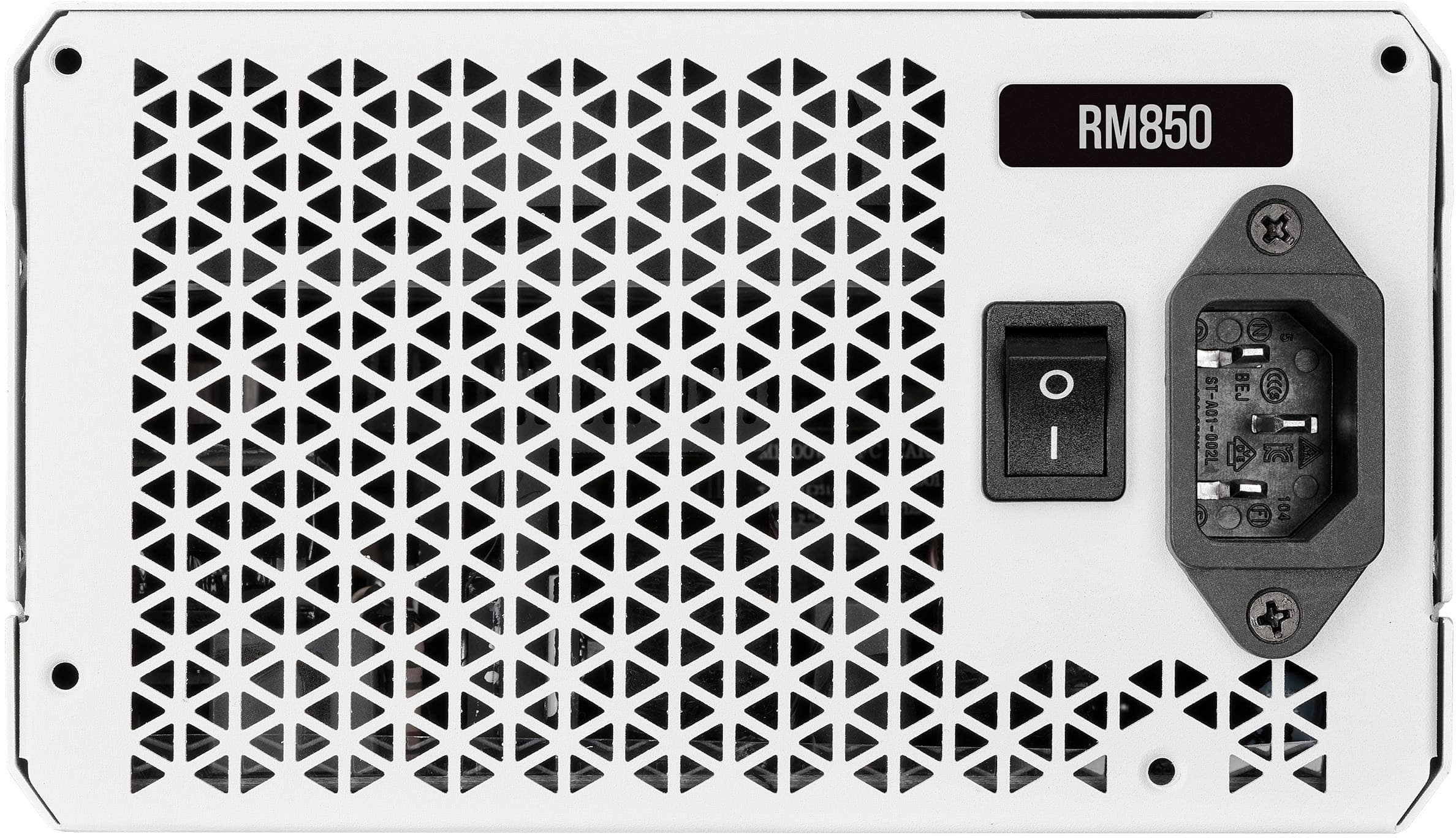 Alt View 13. CORSAIR - RM Series RM850 850W ATX 80 PLUS GOLD Certified Fully Modular Power Supply - White.