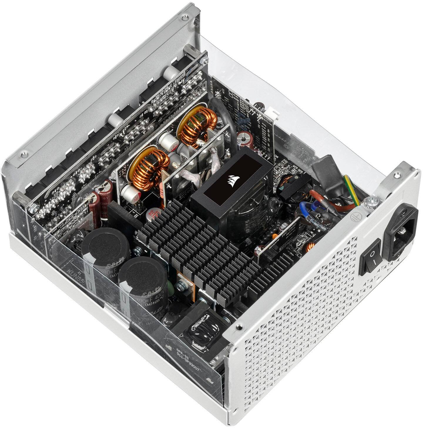 Alt View 20. CORSAIR - RM Series RM850 850W ATX 80 PLUS GOLD Certified Fully Modular Power Supply - White.