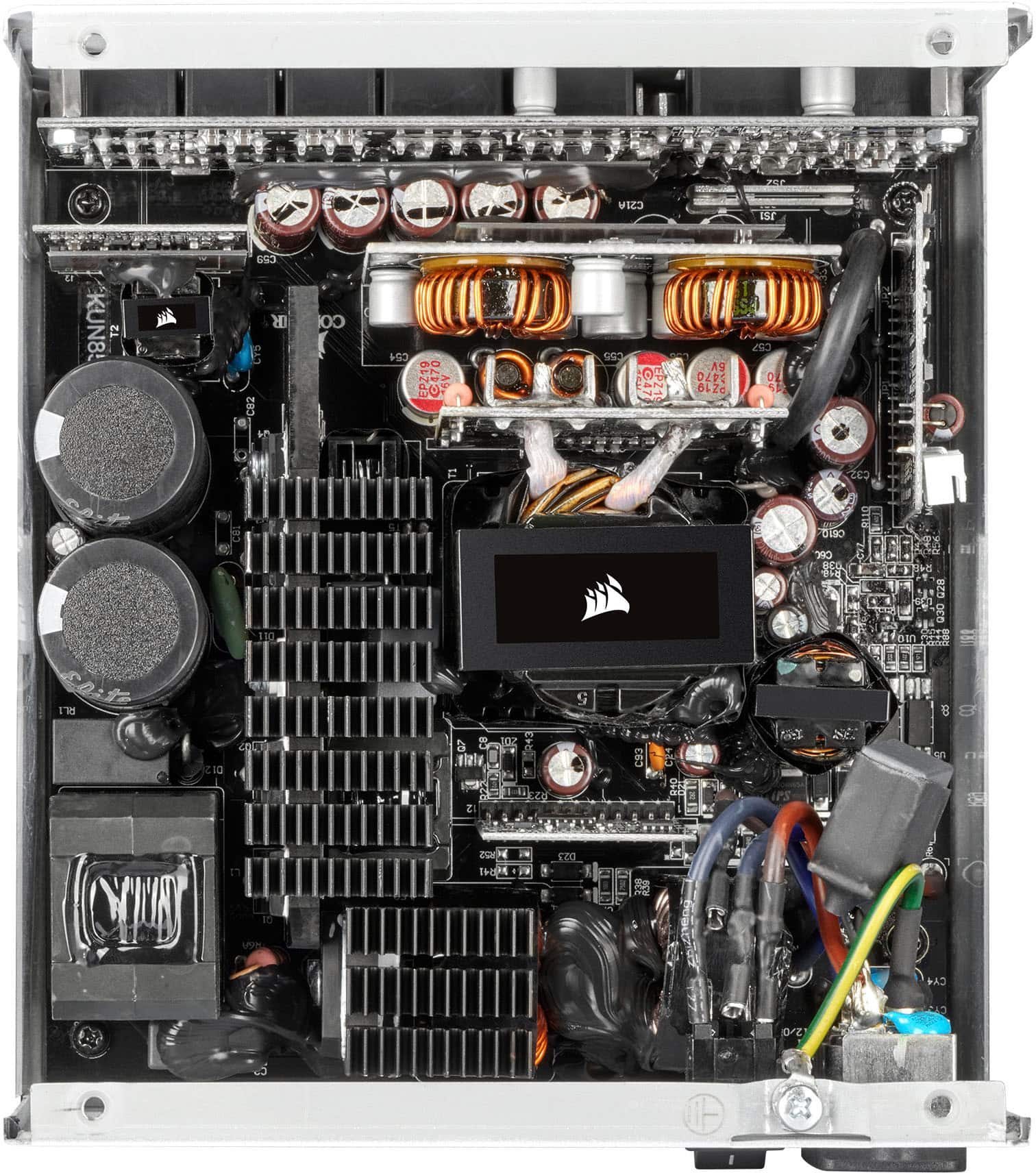 Alt View 21. CORSAIR - RM Series RM850 850W ATX 80 PLUS GOLD Certified Fully Modular Power Supply - White.