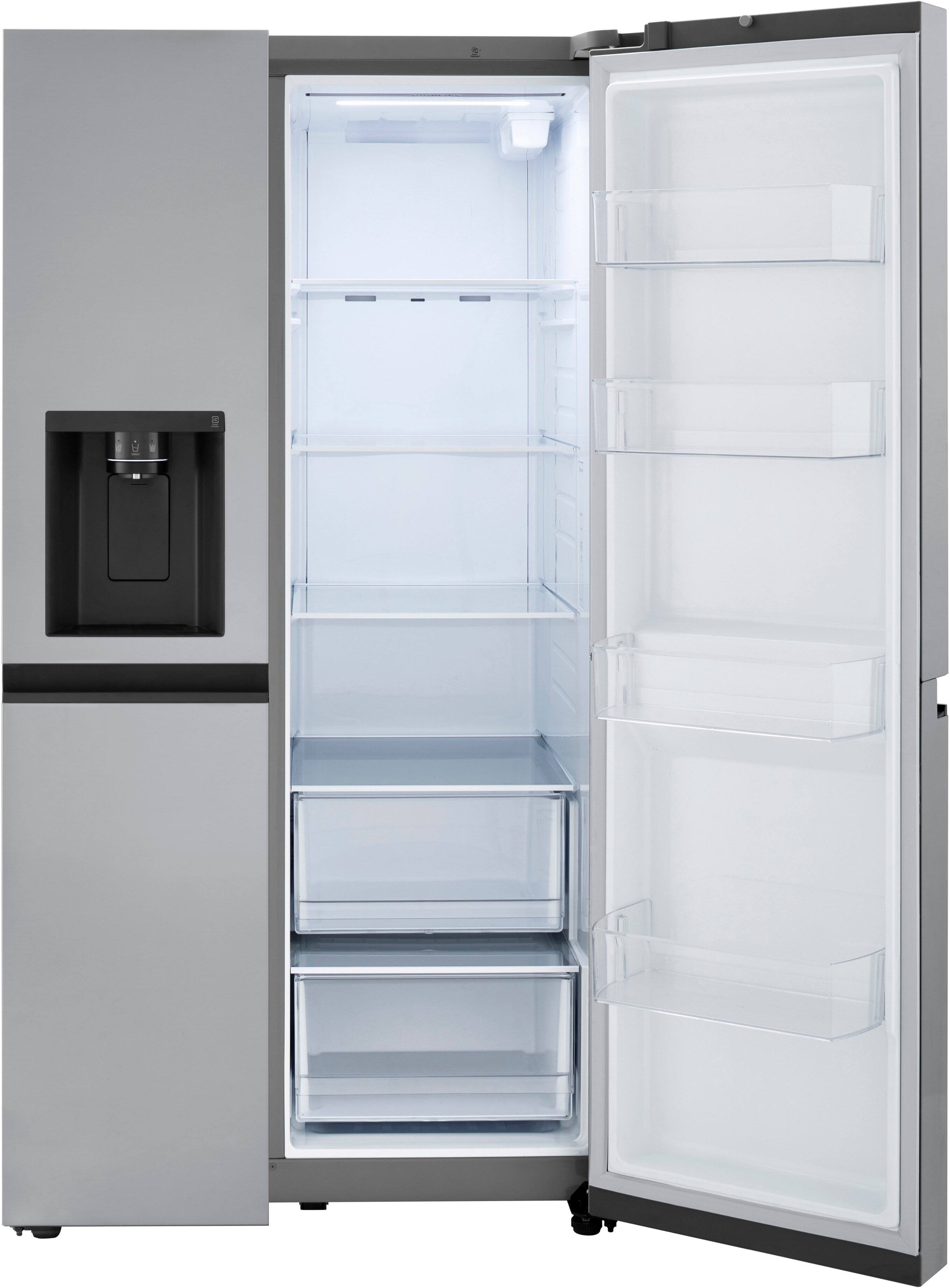 Alt View 15. LG - 23 Cu. Ft. Side-by-Side Counter-Depth Refrigerator with Smooth Touch Dispenser - Stainless Steel.