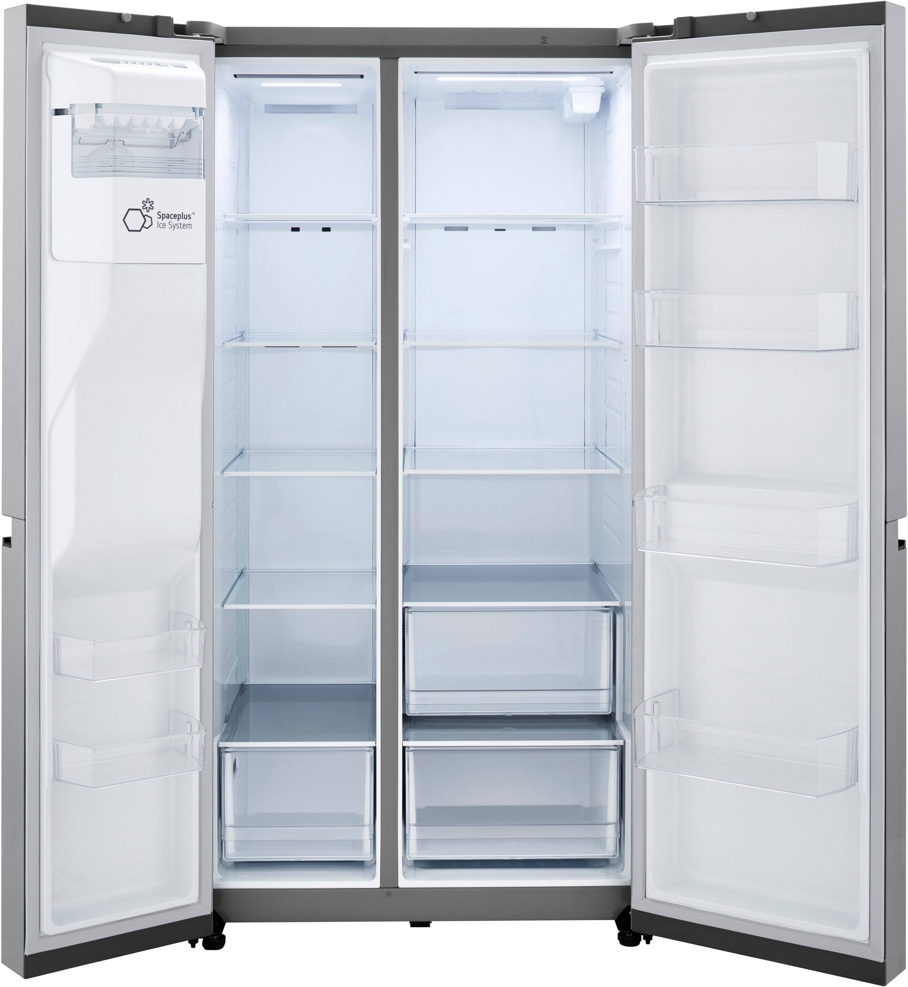 Alt View 16. LG - 23 Cu. Ft. Side-by-Side Counter-Depth Refrigerator with Smooth Touch Dispenser - Stainless Steel.