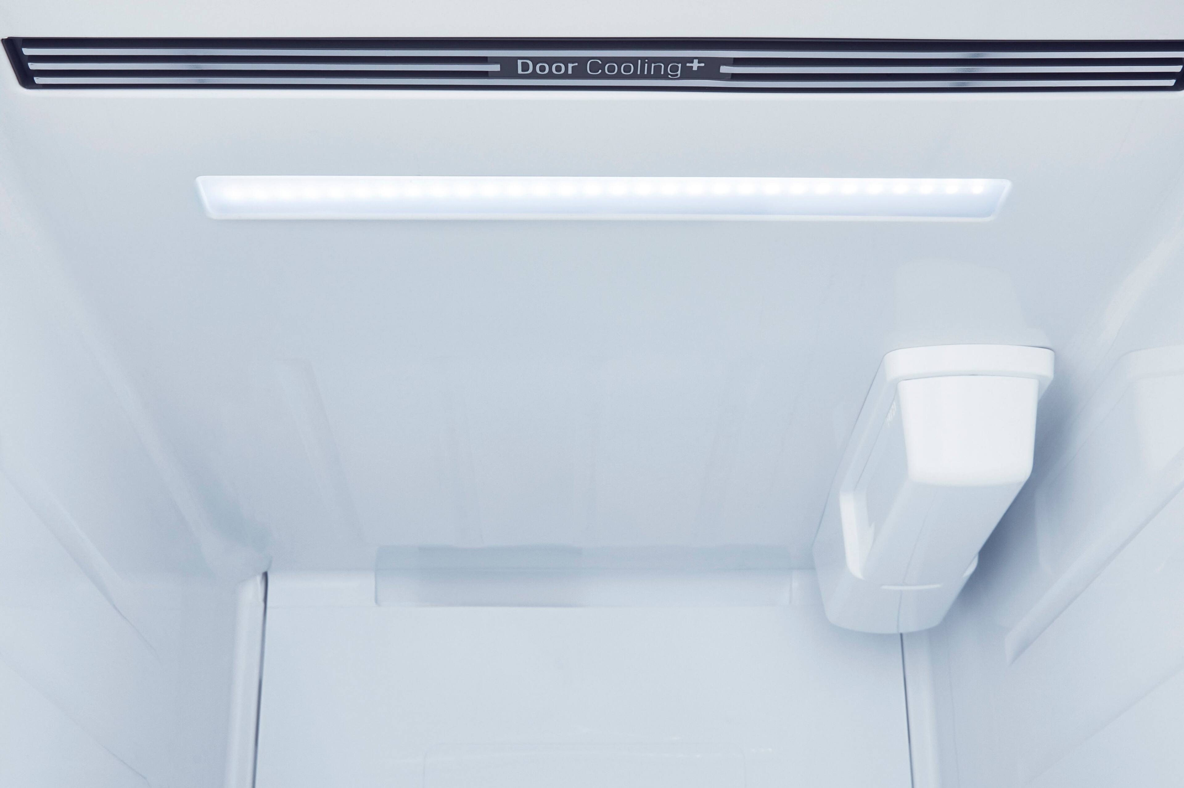 Alt View 24. LG - 23 Cu. Ft. Side-by-Side Counter-Depth Refrigerator with Smooth Touch Dispenser - Stainless Steel.