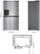 Left. LG - 23 Cu. Ft. Side-by-Side Counter-Depth Refrigerator with Smooth Touch Dispenser - Stainless Steel.