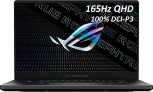 ASUS - ROG Zephyrus 15.6" QHD Gaming Laptop - AMD Ryzen 9 - 16GB Memory - NVIDIA GeForce RTX 3080 - 1TB SSD - Eclipse Gray - Front_Zoom