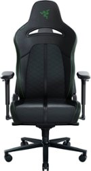 Razer - Enki Gaming Chair for All-Day Comfort - Green/Black - Front_Zoom
