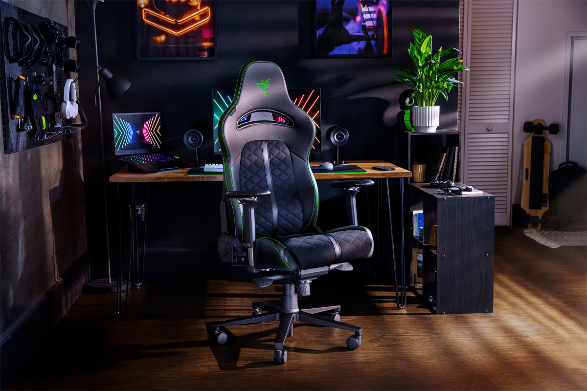 Best Buy: Razer Lumbar Cushion for Gaming Chairs Black RC81