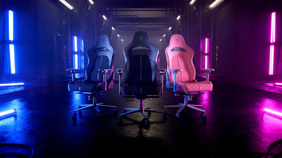 Best Buy: Razer Enki Gaming Chair for All-Day Comfort Green/Black  RZ38-03720100-R3U1